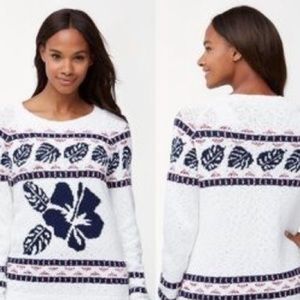 Tommy Bahama Tropical fair isle sweater sz medium